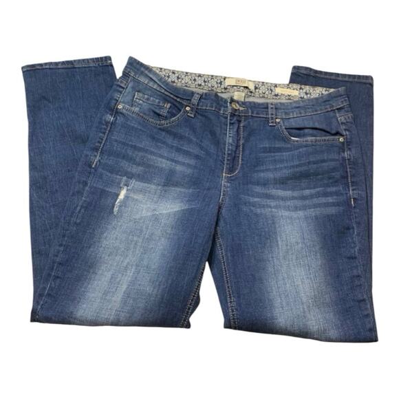 Vintage America Boho Patched Skinny Jeans 12R/31 Denim Jean - Picture 3 of 6